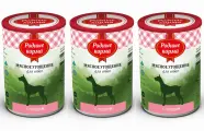 Родные Корма Консервы для собак Мясное угощение с сердцем, 340 г, 3 шт