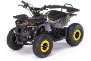Детский квадроцикл бензиновый MOTAX GRIZLIK MINI ES с электростартером и родительским пультом желтый камуфляж