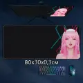 Коврик для мыши в стиле Аниме любимый во Франксе, Zero Two #025. 80x30x0.3см