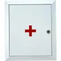 Аптечка настенная металлическая с замком MASTERMANN 2, 330х280х140 мм, IP31