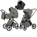 Коляска 3 в 1 Carrello Vector, люлька, автолюлька, прогулочный блок, зеленая