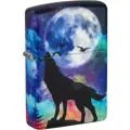Зажигалка ZIPPO Wolf Design с покрытием 540 Matte, латунь/сталь, разноцветная, матовая, 38x13x57 мм
