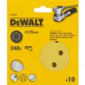 Шлифовальные круги DEWALT DT3107, 125 мм, 8 отверстий, 240G, 10 шт.