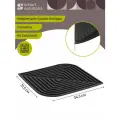 Smart Solutions Коврик для сушки посуды Dry Flex, 34,5x31,5 см, темно-серый SS0000123