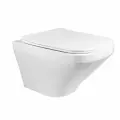Унитаз подвесной Bond Cube F11-10 белый с сиденьем микролифт безободковый смыв торнадо