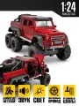Машинка металлическая инерционная коллекционная модель 1:24 Mercedes-Benz Gelendvagen G63 AMG 6x6 красный; Мерседес Гелик