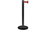 Стойка ограждения RUSBARRIER с лентой 2 м BSLN-Х86332 BLACK red