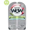 AlphaPet WOW 15шт по 80г корм для кошек c чувствительным пищеварением, кролик с потрошками сочные ломтики в соусе