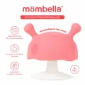 Прорезыватель грызунок для зубов Грибочек 3в1 Mombella, 3+ мес, силиконовый, розовый