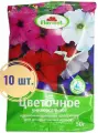 Органическое удобрение для цветов в комплекте 10 шт по 0.05 кг, для яркой окраски лепестков и увеличения размера соцветий у садовых растений.