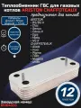 ГВС 12пл Теплообменник для котла Ariston BS Cares Clas Egis Genus / CHAFFOTEAUX 65104333