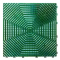 Модульное покрытие Helex, противоскользящее, зеленое, 41x41 см