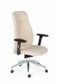 Кресло офисное NORDEN Мальта, с подголовником, на колесиках, бежевое