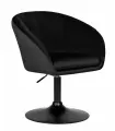 Кресло дизайнерское DOBRIN EDISON BLACK LM-8600_BlackBase велюр черный