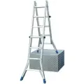 Шарнирная телескопическая стремянка Krause STABILO 4х4, 133953