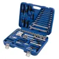 Набор инструментов 55 пр. (1/4', 1/2', кейс) кобальт 010102-55