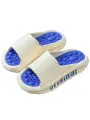 Массажные тапочки шиацу Оригинал, рефлекторные, бело-синие, размер 44-45