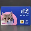 Коллекционная транспортная карта Тройка - Проект Хвосты и лапки. Кошка Сердечко