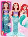 Кукла Ариэль 80 см Дисней с расческой и заколками для волос