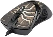 Мышь A4 Oscar Editor XL-747H коричневый/рисунок лазерная (3600dpi) USB2.0 (6but)