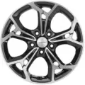 Литой колесный диск Khomen Wheels KHW1702 7x17/5x114.3 D67.1 ET53 Black FP
