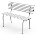 Садовая скамейка РЭМО AR-3010 ARRIVO, металлическая, со спинкой