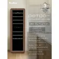 Винный шкаф TESLER CWC-308 CARAMEL WOOD LD, под дерево, левостороннее открытие дверцы, 30 бут, электронное управление