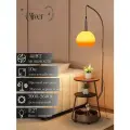 Торшер Oliver Light, Ретро-стиль E27, Регулируемая высотаАбажур ЮзуДеревянный журнальный столик