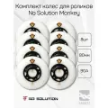 Комплект колес для роликов No Solution Monkey 80mm/90A белое, 8 шт.