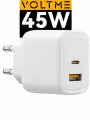 Зарядное устройство VOLTME Revo 45 Duo CA GaN, 45 Вт W, блок питания USB Type C, быстрая зарядка для телефона iPhone Samsung, белый Online Box
