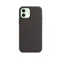 Чехол силиконовый Магсейф для iPhone 12 / 12 Pro Midnight с анимацией NFC, Silicone case Магсейф для айфон 12 / 12 про - Черный