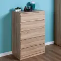 Комод ГУД ЛАКК Malta, 5 ящиков, без доводчиков, 80х48х121 см, дуб сонома