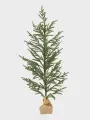 Ель искусственная, 90 см, в крафте, полиэтилен/дерево, Conifer decor