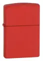 Зажигалка ZIPPO Classic с покрытием Red Matte, латунь/сталь, красная, матовая, 38x13x57 мм
