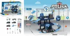 Набор Паркинг POLICE 3 этажа 38 деталей, со светом и звуком 558-8