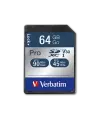 Карта памяти Verbatim Pro SDXC 64GB UHS-I U3 V30, R/W 90/45 МБ/с