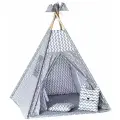 Детский Вигвам / палатка игровая Звездопад серый