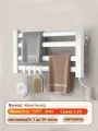 Вешалка для полотенец в ванную, вешалка для кухонных полотенец, электротермальный,54X30CM, белый