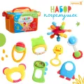 Набор погремушек для малышей, в контейнере, 9 шт, 10627504