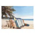 Панно декоративное с эффектом 3D Surf Beach 70х50 см на стену Bergenson Bjorn BB0000595