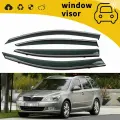 Подходит для 2009-2013 Skoda Octavia модификации углеродного волокна для защиты от дождей.