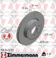 ZIMMERMANN 150.3431.20 диск торм BMW X3 2.0/2.5/2.0D/3.0D 04- ПЕР вент 325X25 (ЦО 75)