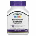 21st Century Resveratrol Red Wine Ресвератрол (экстракт красного вина) 90 капсул