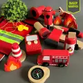 Развивающий сюжетно-ролевой набор Юный Пожарник / Деревянные Игрушки Монтессори