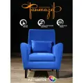 Кресло мягкое Грэйс Z-15 (ярко-синий) на высоких ножках с подлокотниками в гостиную, офис, зону ожидания, салон красоты.