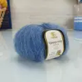 Пряжа Мохер Голд (Камтекс), джинса - 022, 60% мохер, 20% хлопок, 20% акрил, 10 мотков, 50 г, 250 м.