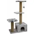 Дом для кошек Дарэлл Джут 95, квадратный, 3 уровня, 65х36х112 см, серый