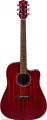 FLIGHT D-155C MAH RD акустическая гитара с вырезом, в. дека-махагони, корпус-махагони, цвет красный