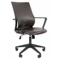 Компьютерное офисное кресло CHAIRMAN 545 экокожа, коричневый, без подголовника с подлокотниками и газлифтом