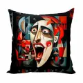 Подушка декоративная Веселый клоун Пикассо 40х40 велюр